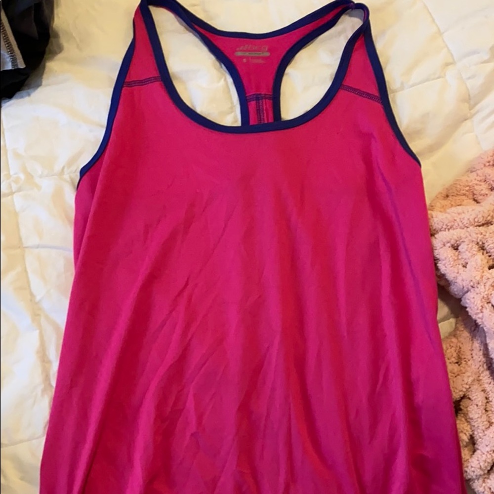 Pink workout tank